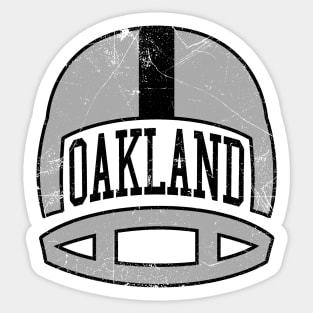 Oakland Retro Helmet - White Sticker